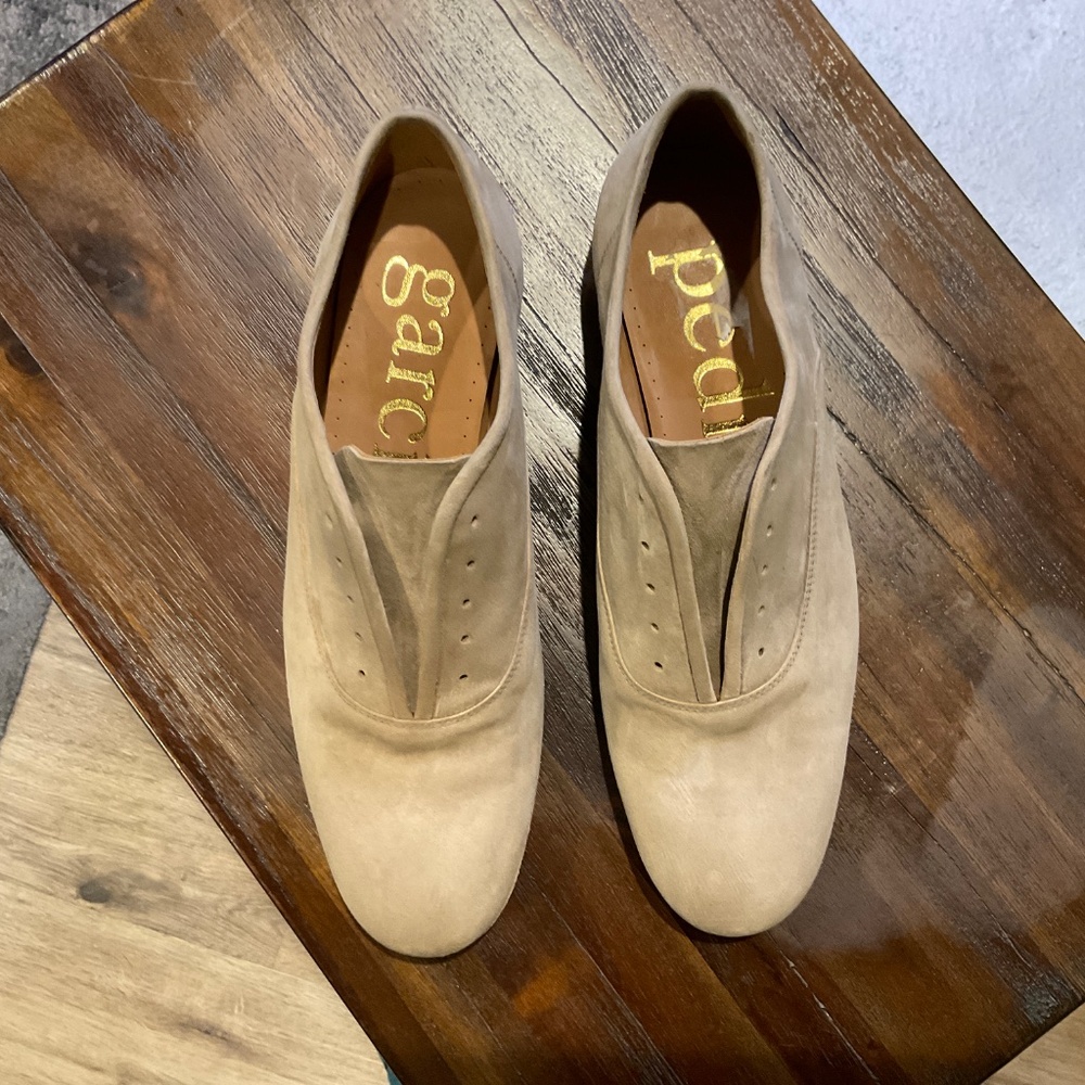 Pedro Garcia Gerti Flat Shoes Beige Suede size US 7/ EU37.5 - Picture 4 of 10